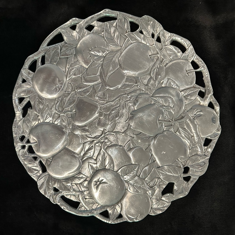 1991 Elegant Arthur Court 12inch Silver Fruit Platter - Picture 4 of 4